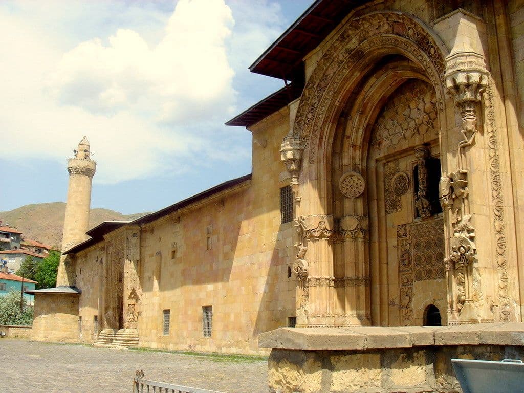 The extraordinary carved northern portal of the Divriği Great Mosque