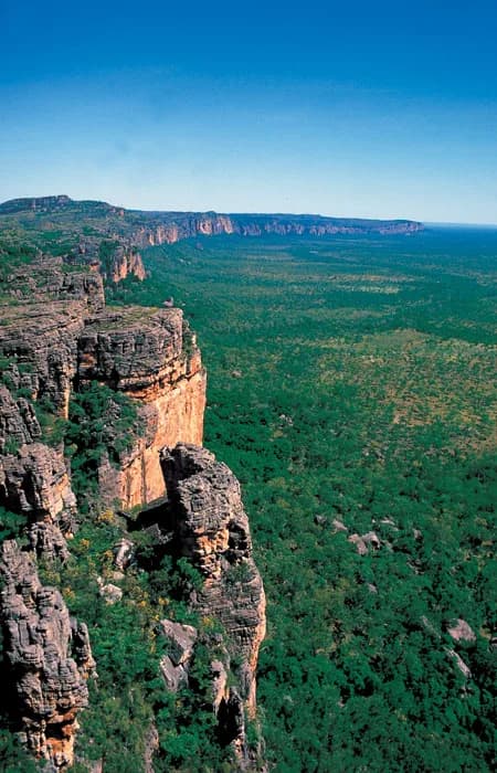 Aboriginal rock art at the Anbangbang Gallery, Nourlangie Rock, Kakadu National Park, Australia
