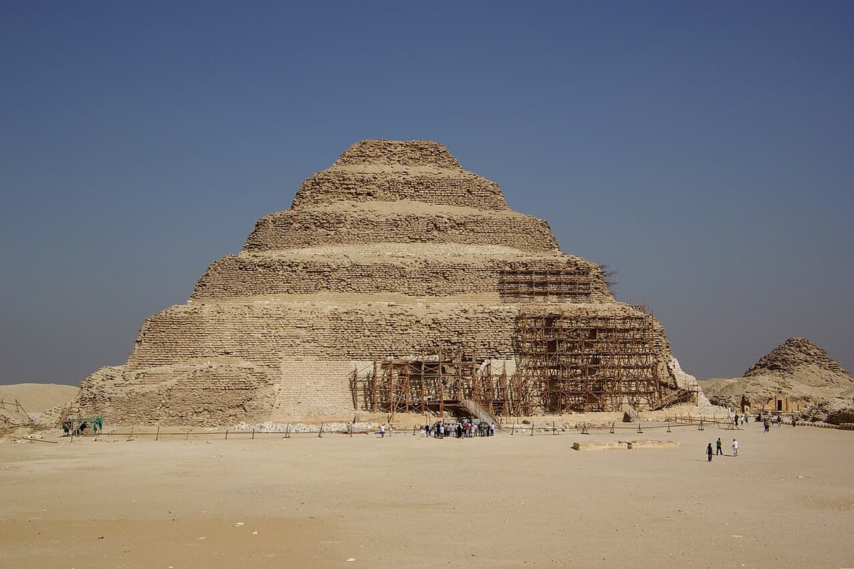 The Step Pyramid of Djoser at Saqqara, Egypt