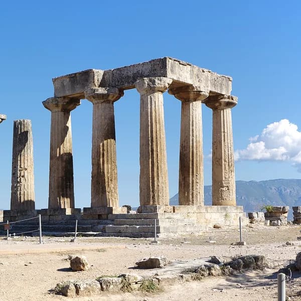 Temple of Apollo columns at Ancient Corinth
