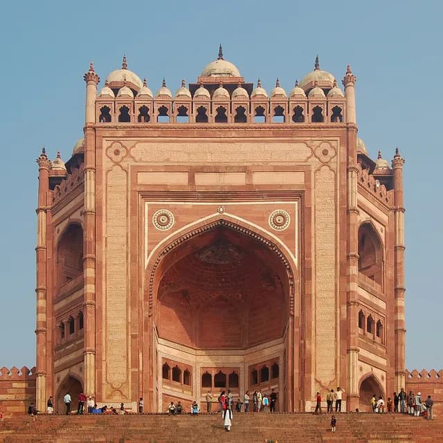 The Buland Darwaza victory gate at Fatehpur Sikri, India