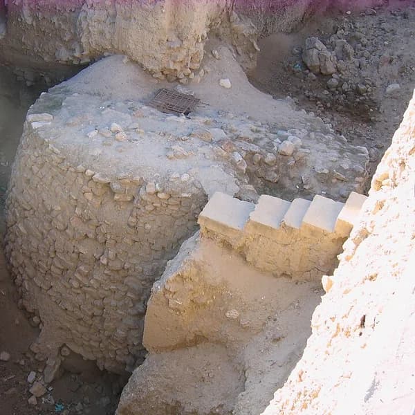 The Stone Tower of Jericho (Tell es-Sultan), c. 8500 BCE — among the world's earliest stone monuments