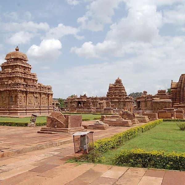 Early Chalukya temples at Pattadakal on the Malaprabha River, Karnataka
