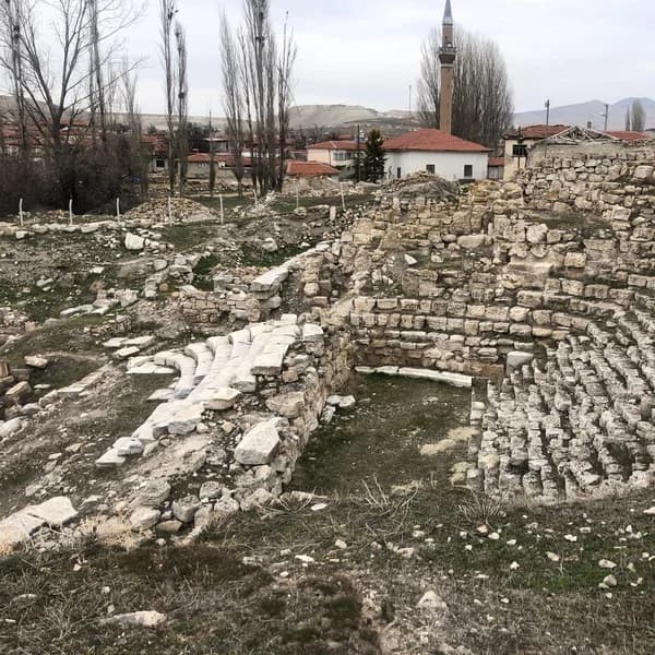 Ruins of the ancient sanctuary at Pessinus
