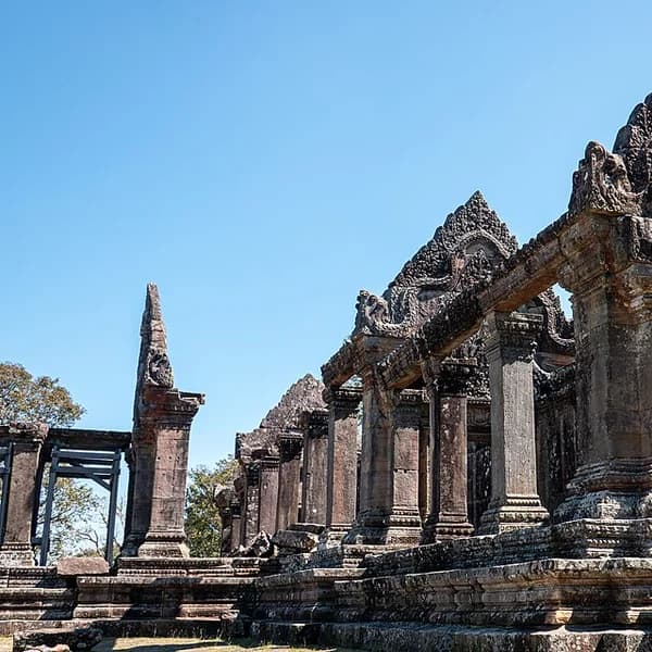 Processional gopuras of Preah Vihear temple on the Dangrek escarpment