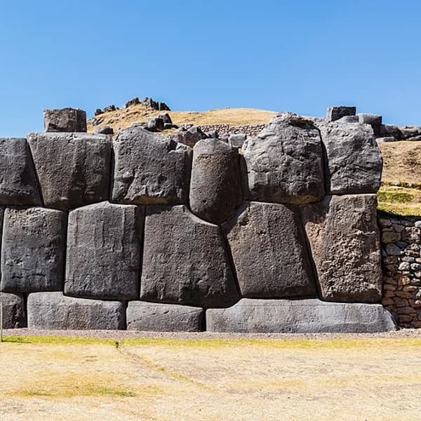 The megalithic zigzag walls of Sacsayhuamán above Cusco, Peru