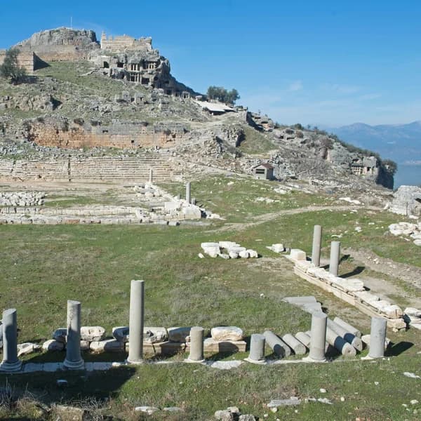 Stadium and fortress ruins at Tlos