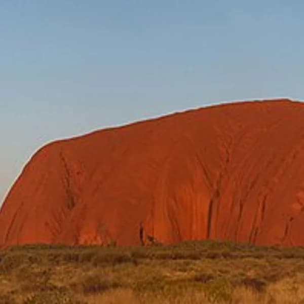 Uluru at sunset, the sacred sandstone monolith of the Aṉangu people, Northern Territory, Australia
