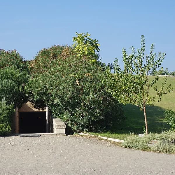The Great Tumulus and royal tomb complex at Vergina (ancient Aigai), first capital of Macedon, Greece