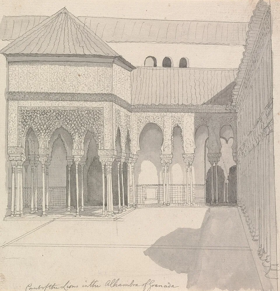 Henry Swinburne - Court of the Lions in the Alhambra of Granada - B1977.14.3851 - Yale Center for British Art.jpg