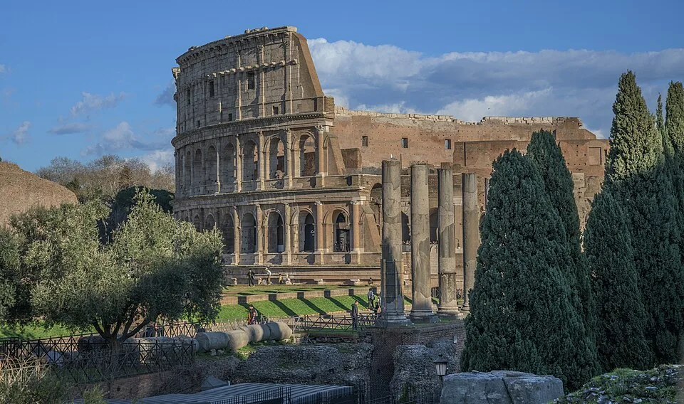 Colosseum of Rome and Roman forum