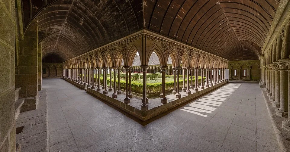 Cloître Abbaye du Mont Saint-Michel 2015-05-28
