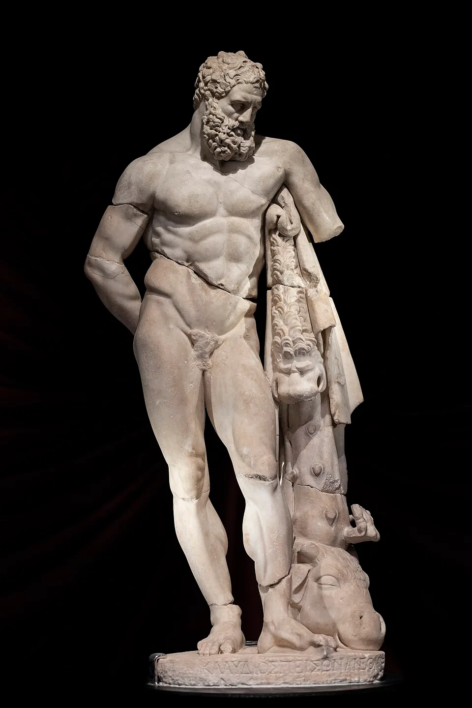 Marble copy of the famous, bronze “Hercules Farnese” 03