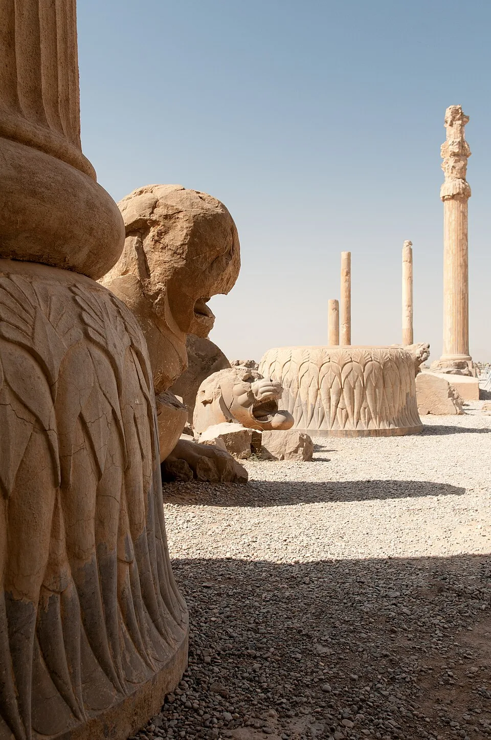 2018-09-21 Iran, Persepolis, Apadana Palace (from the Eastern Staircase)