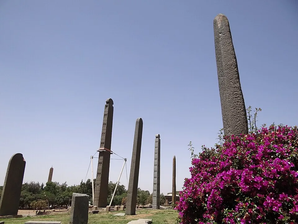 Stelae in Main Stelae Field - Axum Aksum - Ethiopia - 02 8702223458