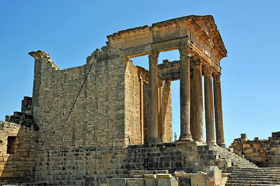 Wall of Dougga Capitol