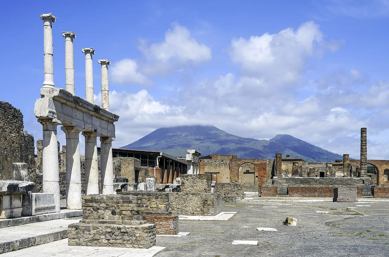 Forum Pompeii and the Vesuvio