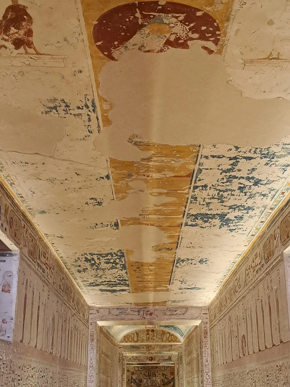 Entrance of Ramses IV tomb in the Valley of the Kings (KV2)