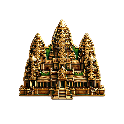 The Lotus Spire — Angkor Wat Collectible Enamel Pin