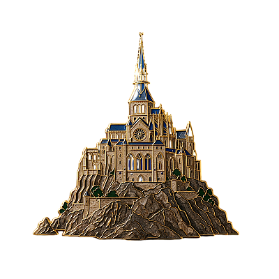 The Tidal Abbey — Mont-Saint-Michel Collectible Enamel Pin