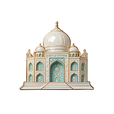 The Ivory Tear — Taj Mahal Collectible Enamel Pin