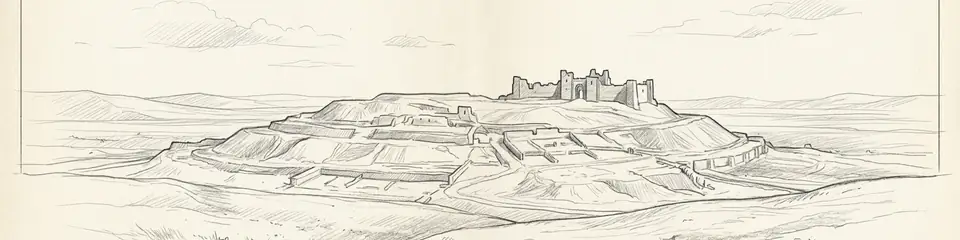 Graphite pencil sketch banner of Beycesultan