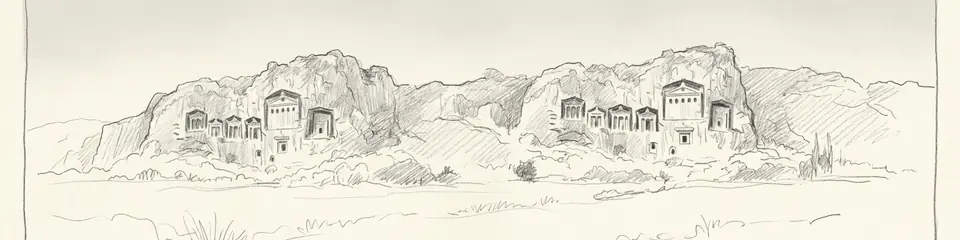 Graphite pencil sketch banner of Myra