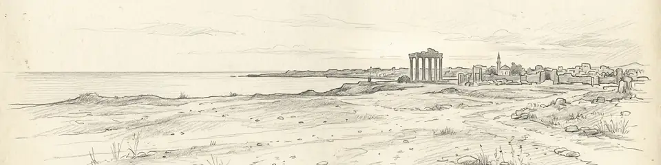 Graphite pencil sketch banner of Side