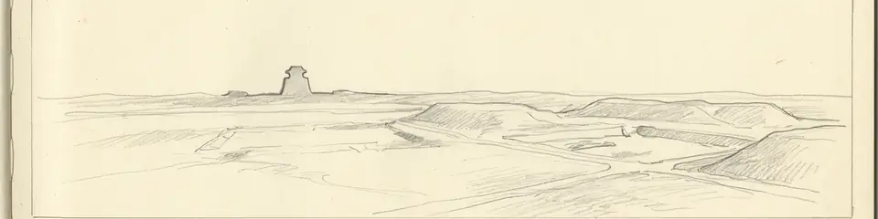 Graphite pencil sketch banner of Yin Xu