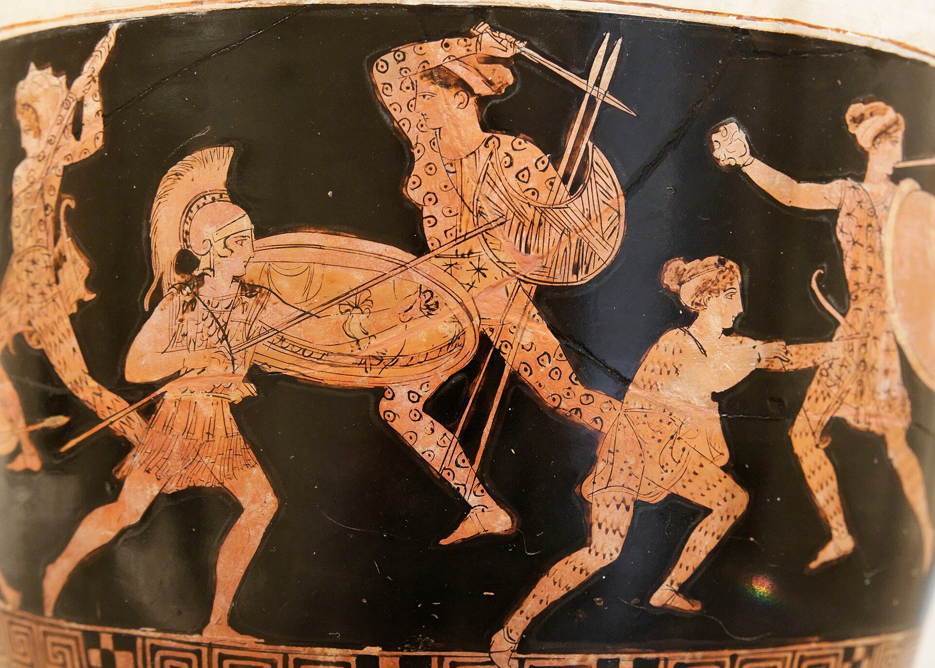 Amazonomachy — Attic red-figure volute-krater Metropolitan Museum