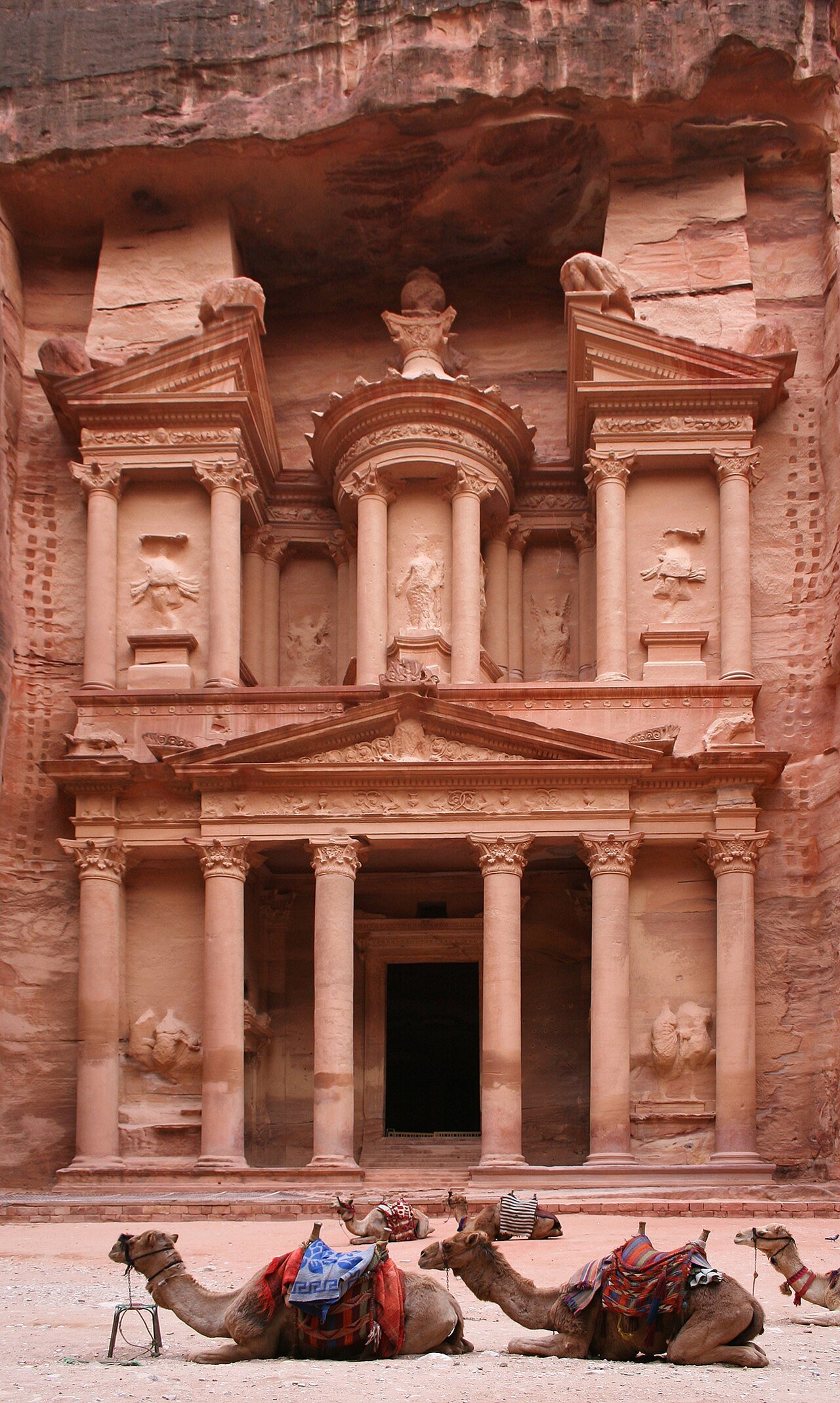 Al-Khazneh (the Treasury) framed at the end of Petra’s Siq, Jordan
