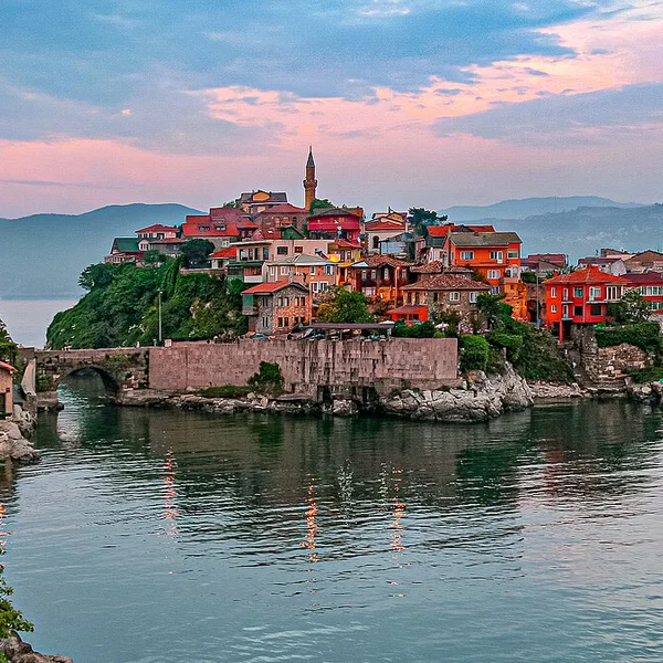 Amasra harbor and fortress on the Black Sea