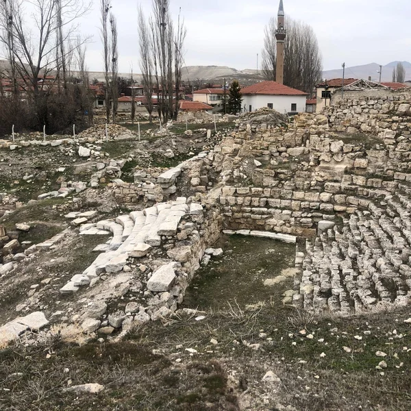 Ruins of the ancient sanctuary at Pessinus
